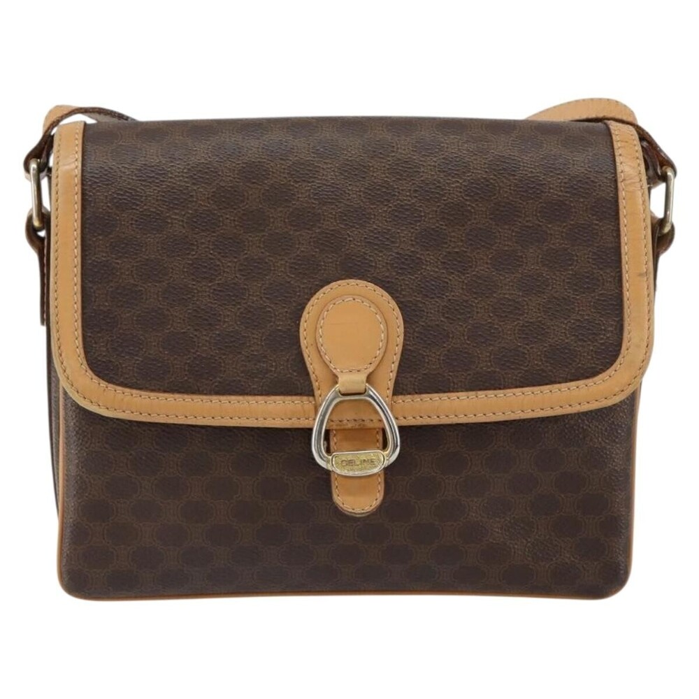 Celine Vintage Macadam Canvas and Leather